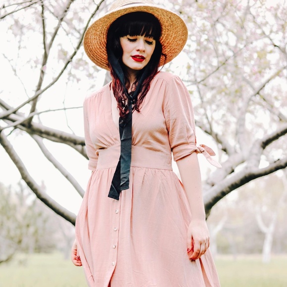 Chicwish Pink Tea Dress - Picture 3 of 5